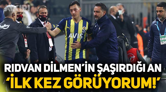 Rıdvan Dilmen'in şaşırdığı o an: "Fenerbahçe'de Mesut Özil ve Vitor Pereira'yı ilk kez böyle görüyorum"