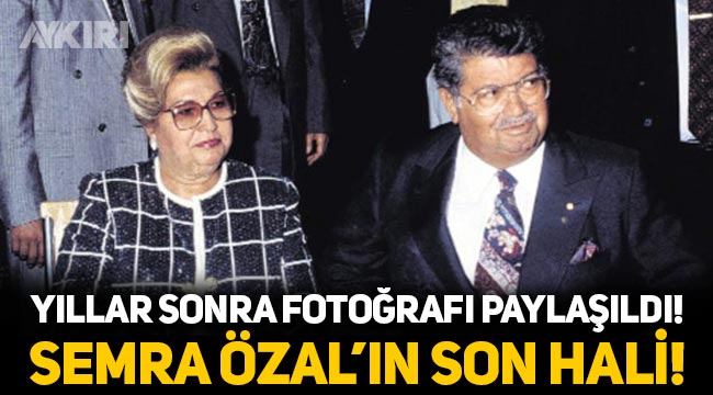 Semra Özal'ın yıllar sonra fotoğrafı paylaşıldı! Turgut Özal'ın eşi Semra Özal'ın son hali