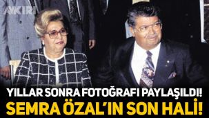 Semra Özal'ın yıllar sonra fotoğrafı paylaşıldı! Turgut Özal'ın eşi Semra Özal'ın son hali