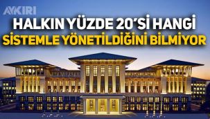 Son anket sonuçları açıklandı: Halkın yüzde 20'si Türkiye'nin hangi sistemle yönetildiğini bilmiyor!