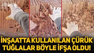 Sosyal medyadaki tuğla videosu tartışma yarattı! İnşaat işçisinin dokunduğu tuğlalar param parça oldu