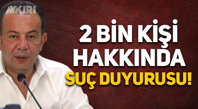 Tanju Özcan'dan 2 bin kişi hakkında suç duyurusu