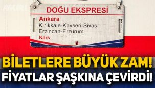 TCDD'den Doğu Ekspresi biletlerine büyük zam! Doğu Ekspresi biletleri kaç lira oldu?