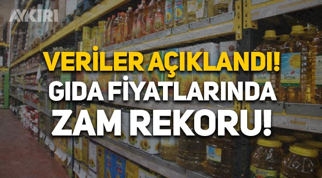 Türk-İş verilerini açıkladı: Gıda fiyatlarına rekor zam geldi, yüzde 54.96 artış!