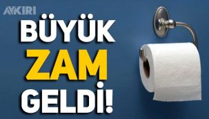 Tuvalet kağıdı ve havlu kağıda büyük zam geldi