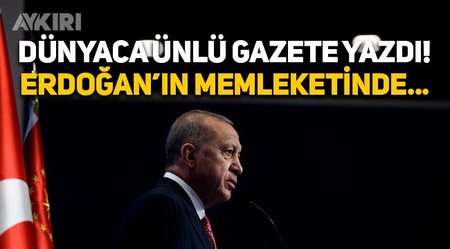 Wall Street Journal'dan Erdoğan analizi: Memleketi Rize'de bile destek azalıyor