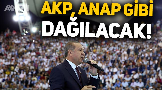 AKP'li eski vekilden dikkat çeken çıkış: AKP, ANAP gibi dağılacak