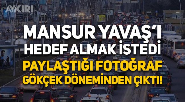 AKP'li isim Mansur Yavaş'ı hedef almak istedi, paylaştığı fotoğraf Melih Gökçek döneminden çıktı!
