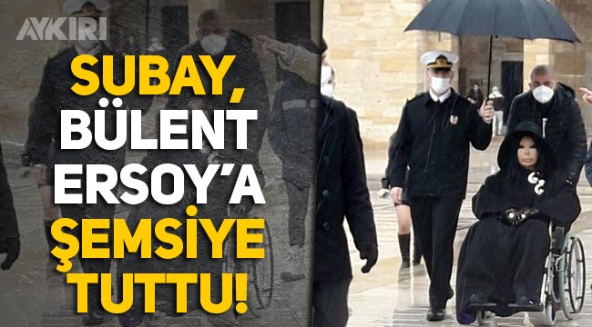 Anıtkabir'de Bülent Ersoy'a subay tarafından şemsiye tutuldu, fotoğraf sosyal medyanın gündeminde