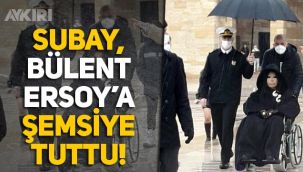 Anıtkabir'de Bülent Ersoy'a subay tarafından şemsiye tutuldu, fotoğraf sosyal medyanın gündeminde