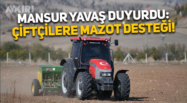 Ankara Büyükşehir Belediyesi'nden çiftçilere mazot desteği