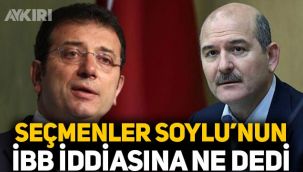 Anket açıklandı: Seçmenler, Süleyman Soylu'nun İBB iddiasına inanmıyor