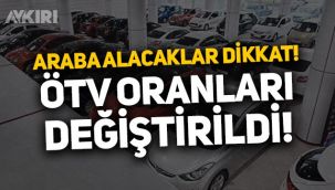 Araba alacaklar dikkat: Otomobillerde yeni ÖTV düzenlemesi! Sıfır araçlar için ÖTV matrah limitleri değiştirildi