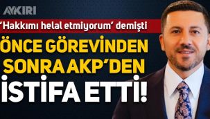 Belediye başkanlığından istifa eden Rasim Arı, AKP'den de istifa etti