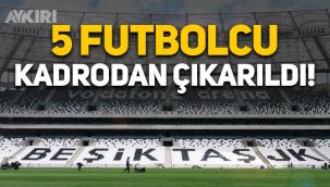 Beşiktaş'ta koronavirüs şüphesi: 5 futbolcu Süper Kupa maçı kadrosundan çıkarıldı