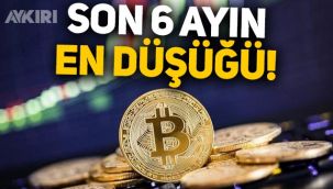 Bitcoin sert düştü: Son 6 ayın en düşük seviyesine geldi