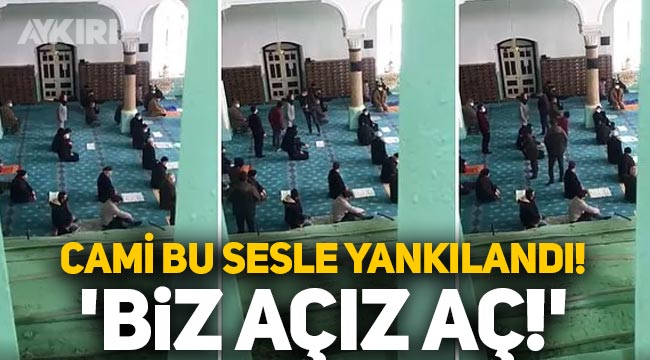 Burdur'da Cuma namazı öncesinde camiye gelen kadın cemaate böyle bağırdı: "Burada dünya kadar emekli var ve biz açız aç"