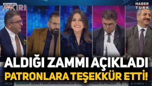 Cem Küçük maaşına yapılan zammı açıkladı, patronlarına teşekkür etti