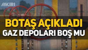 Doğalgaz depoları boş mu? BOTAŞ açıklama yaptı