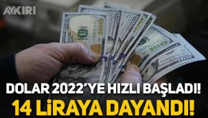 Dolar 2022'ye hızlı başladı: 14 liraya yaklaştı! Dolar ve euro kaç lira oldu?