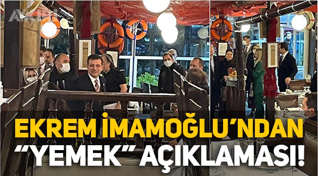 Ekrem İmamoğlu'dan Balık restoranı açıklaması: "AKOM'dan karla mücadeleyi yönetirken, 1 saatlik yemek molam bile konuşuluyor"