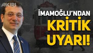 Ekrem İmamoğlu'ndan yağış uyarısı: Arabalarla dışarı çıkmayın