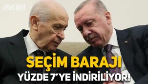 Erdoğan'dan seçim kanunu açıklaması: Baraj yüzde 7'ye indiriliyor