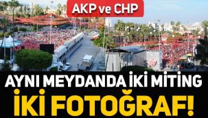 Erdoğan'ın ve Kemal Kılıçdaroğlu ile Meral Akşener'in Mersin mitinglerindeki kalabalık farkı!