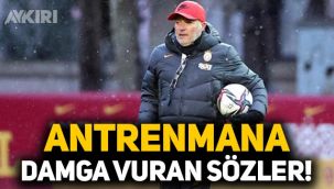 Galatasaray'da Domenec Torrent'in sözleri antrenmana damga vurdu