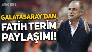 Galatasaray'dan saat 09:00'da Fatih Terim paylaşımı