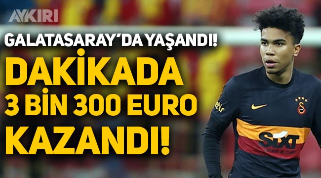 Galatasaray'ın gönderdiği Gustavo Assuncao, dakikada 3 bin 300 Euro kazandı!