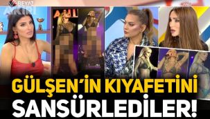 Gülşen'in kıyafeti gündemde: Beyaz TV'deki Söylemezsem Olmaz programında Gülşen'i sansürlediler!