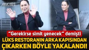 Hülya Avşar, lüks restoranın arka kapısından çıkarken yakalandı: 