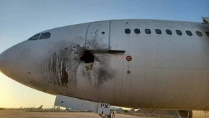 Irak'ta havalimanına saldırı: Yolcu uçağına füze isabet etti