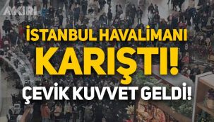 İstanbul Havalimanı'nda protesto, çevik kuvvet geldi!