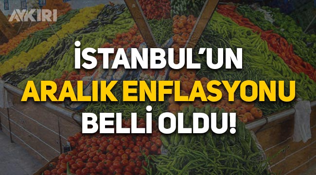 İstanbul'un enflasyonu belli oldu: Yıllık yüzde 34,18 arttı.