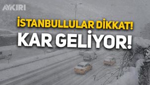 İstanbullular dikkat! Meteoroloji'den hava durumu açıklaması: İstanbul'a kar geliyor