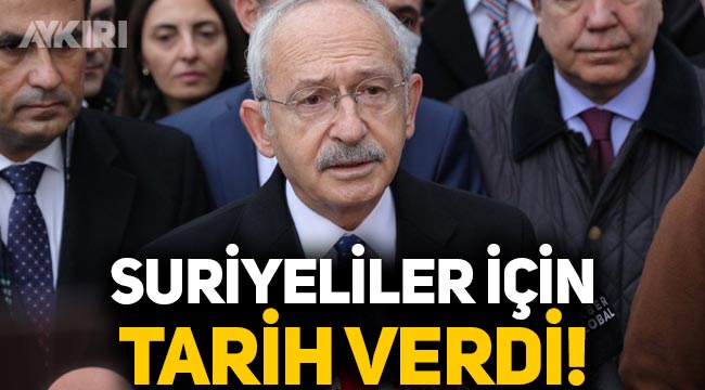 Kemal Kılıçdaroğlu: "Suriyeli kardeşlerimizi 2 yıl içinde göndereceğiz"