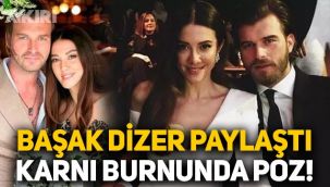 Kıvanç Tatlıtuğ baba oluyor: Başak Dizer karnı burnunda fotoğraf paylaştı