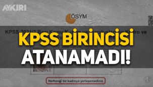 KPSS'de alanında birinci olan Elif Burcu Açıkgöz, atanamadı