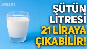 'Markette sütün litresi 21 liraya çıkabilir'