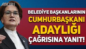 Meral Akşener'den belediye başkanlarının Cumhurbaşkanı adaylığı çağrısına yanıt!
