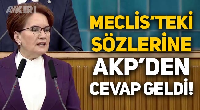 Meral Akşener'in "İmralı" sözlerine AKP'den yanıt geldi