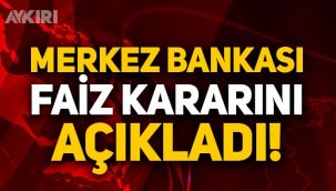 Merkez Bankası 2022'nin ilk faiz kararını açıkladı! Merkez Bankası faizi kaç oldu?