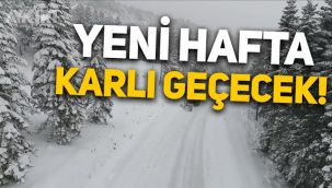 Meteoroloji'den hava durumu uyarısı: Yeni hafta kar yağışlı geçecek