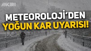 Meteoroloji'den yoğun kar uyarısı! Bu illerde yaşayanlar hava durumuna dikkat!