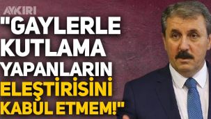 Mustafa Destici: Gaylerle yılbaşı kutlayanlar beni eleştirirse kabul etmem