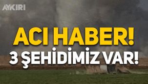 Şanlıurfa sınırından acı haber: Askeri araçta patlama meydana geldi, 3 şehidimiz var!