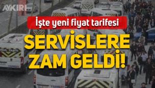 Servis ücretlerine zam geldi! Ankara'da servis ücretlerine yüzde 20'lik zam, işte fiyat tarifesi