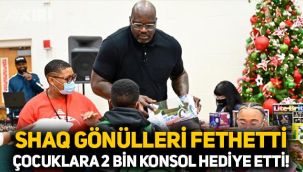 Shaquille O'Neal, yılbaşında çocuklara 2 bin adet konsol hediye etti